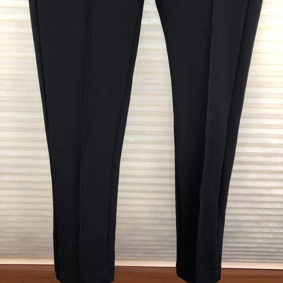 Zara Basic Collection Black Straight Leg Cropped Pants Minimalist Office Classic - Picture 4 of 7